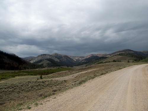 storm clouds over Wyoming Range
