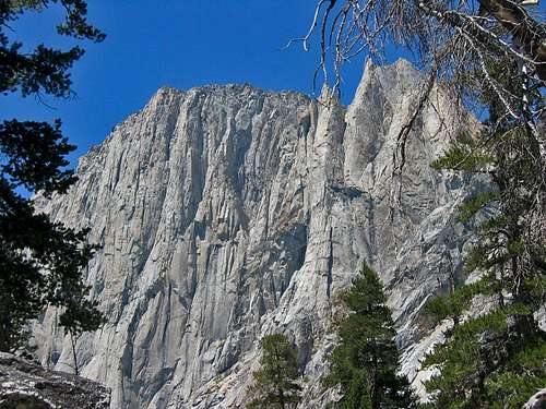 High Sierra Trail Granite Walls Seen from Hamilton Lake
