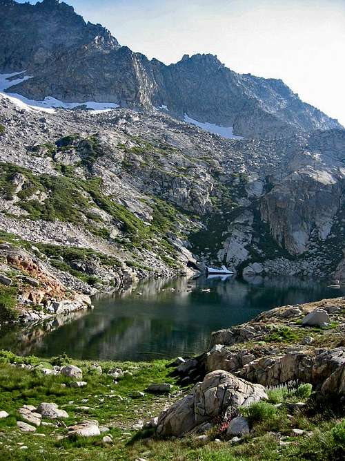 High Sierra Trail campsite above Hamilton Lake