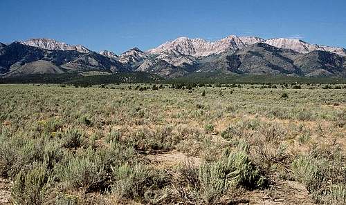 The Stansbury Mountains seen...