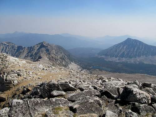 East from summit