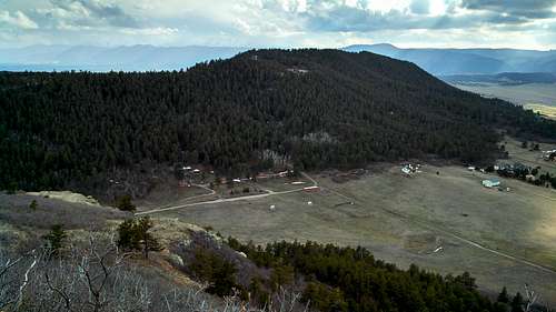 Red Tape - Private land with no access on Bald Mountain's northern slopes
