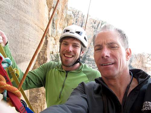 Jef and I at belay