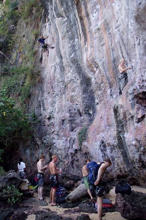 Climbers at Maui Thai (Thai...