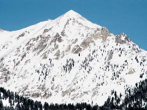Boulder Peak from the west in...