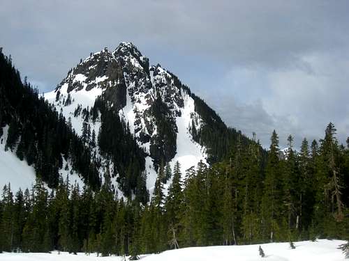 Lane Peak and Plummer Peak in the Tatoosh April 2013