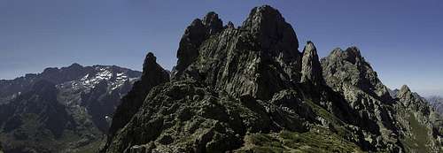 The black towers of Punta Stranciacone