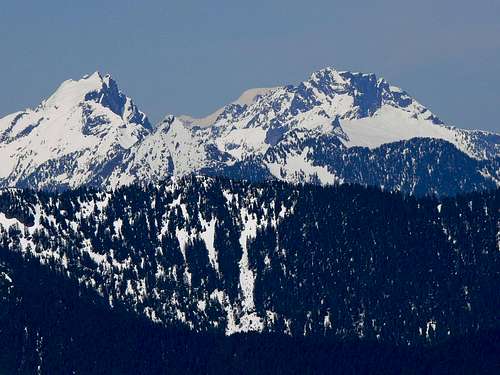 Three Fingers, Mount Baker, and Whitehorse