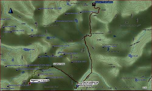 Beartown to Jagged route overview