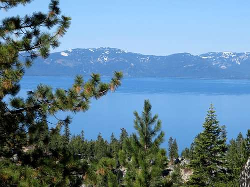 View to Lake Tahoe from the Chimney Beach Trail
