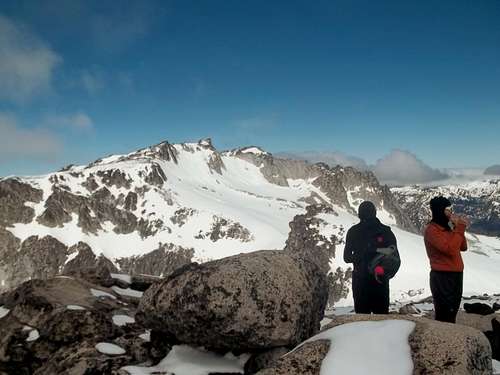 Picture from the summit looking at Jimbopo and Cyohma