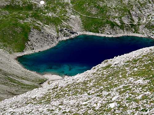 The Butzensee mountain lake