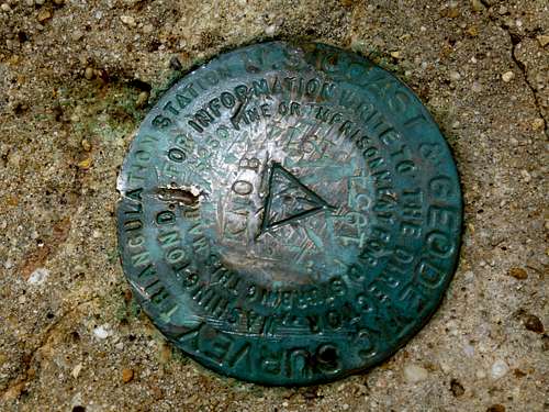 Woodall Mtn. USGS marker