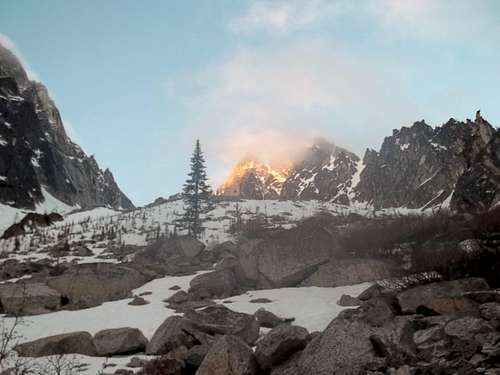 Morning view of Colchuck