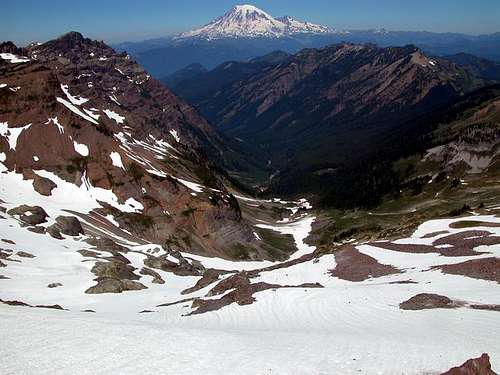 Mt Rainier as seen from atop...