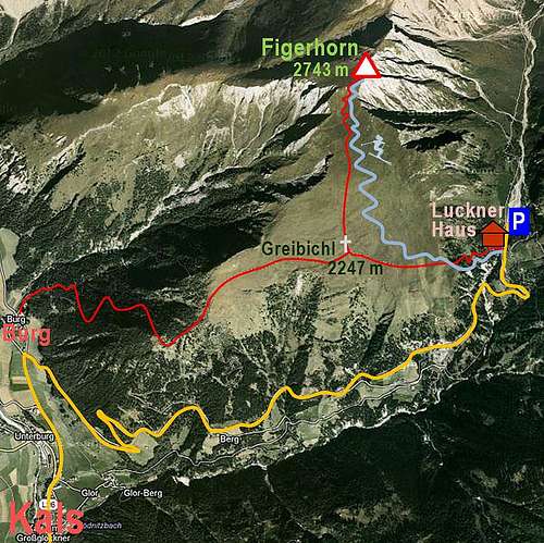 Figerhorn and its routes