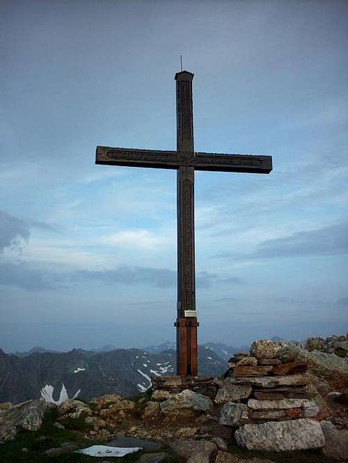 Summit-cross on the Salzkofel...