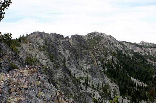 View of the Berry-Norton summit from the East Ridge