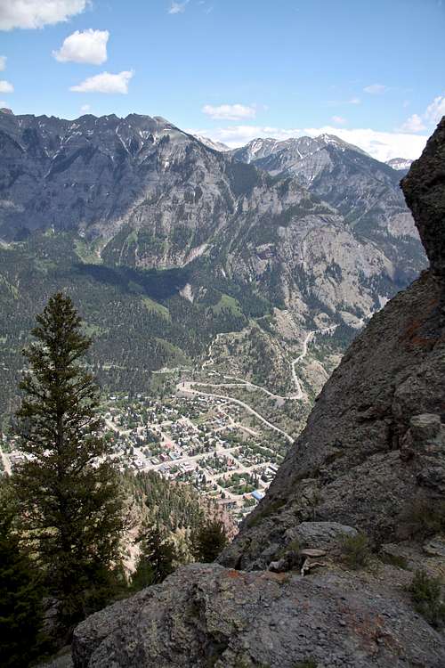 Ouray below