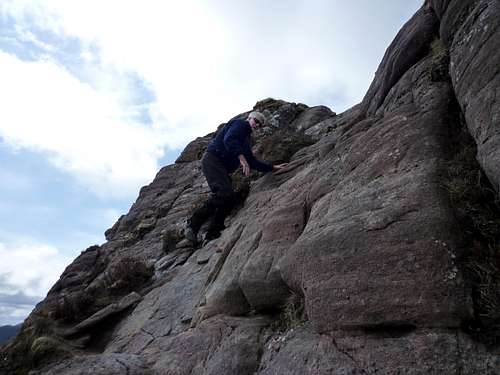 Scrambling on Stac Polly