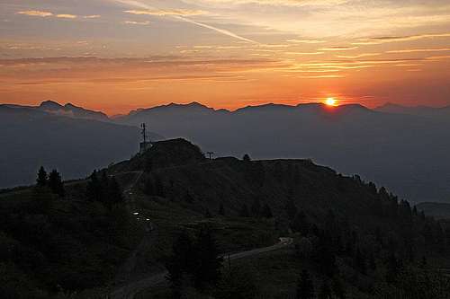 Sunrise on Monte Zoncolan