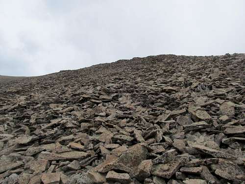 Talus up Peale's South face