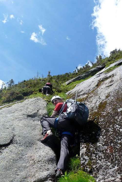 Finishing the Original Route on Gothics South Face