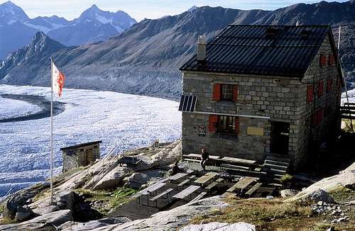 Monte Rosa hut and the...