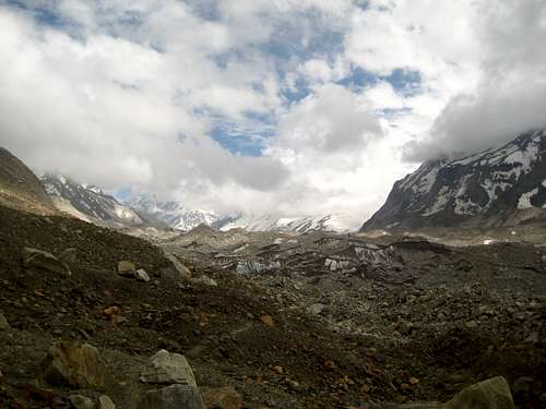 Glacier and the trail