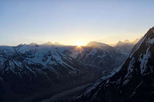 Sunrise during Summit Attempt