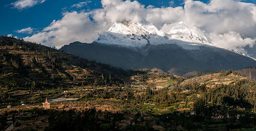 Campo Santo of Yungay and the Nevado Huascarán