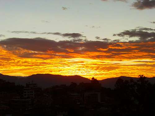 Sunset in Cariamanga