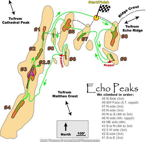Echo Peaks Map