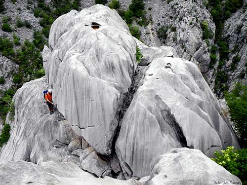 Paklenica beautiful rock formations