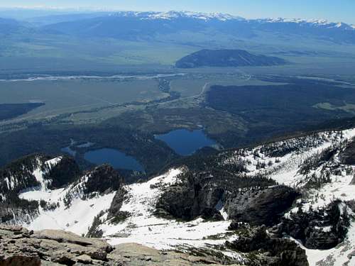 Looking down to the east from the summit of Disappointment Peak, June 9 2013