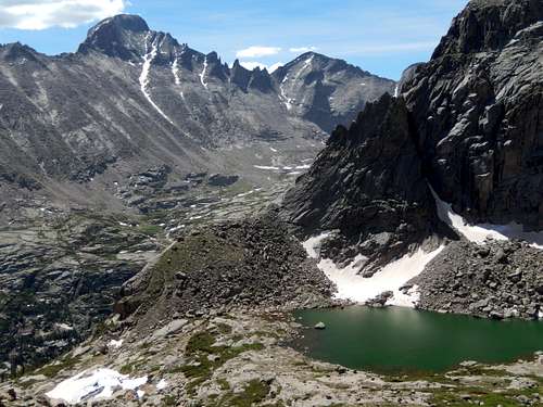 Solitude Lake from Upper Slopes of Thatchtop