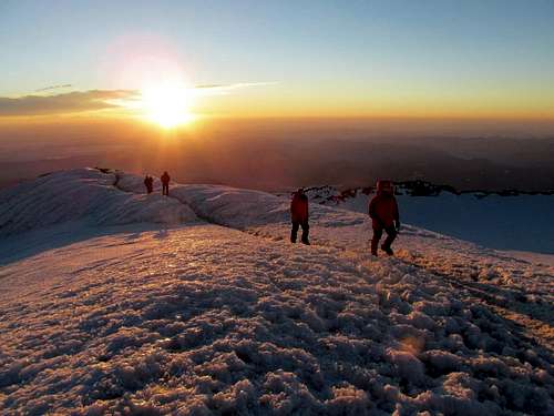 Rainier Summit at sunrise