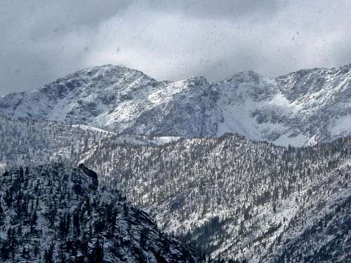 Snow Falling on the Mountains