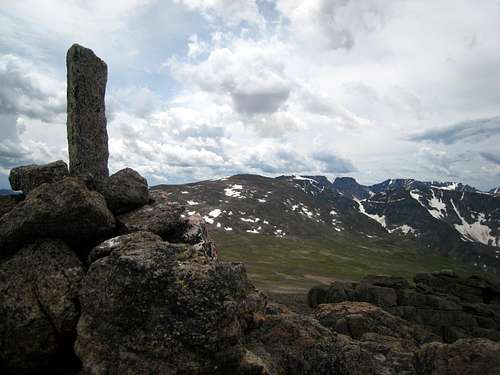 Sylvan Peak summit cairn