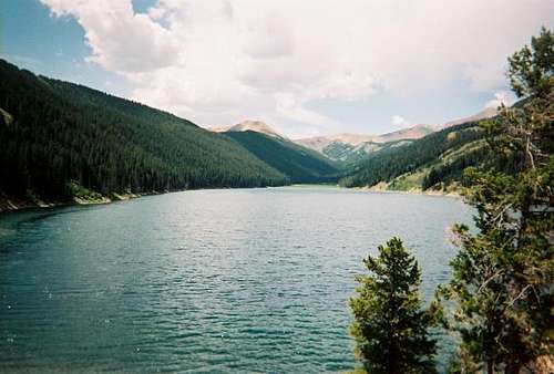 A view of Middle Piney Lake....