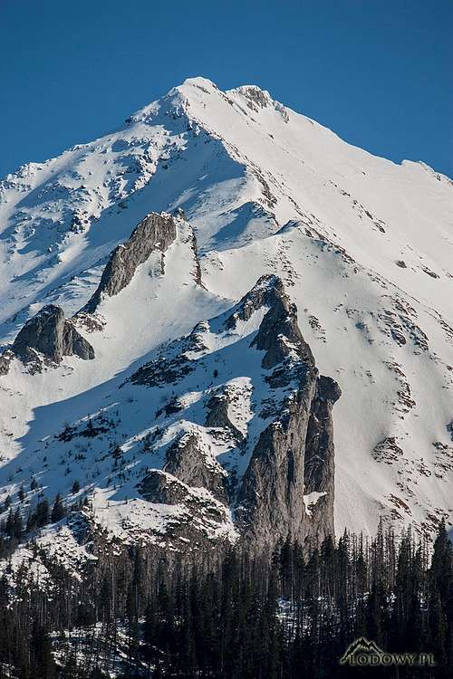Havran peak from North