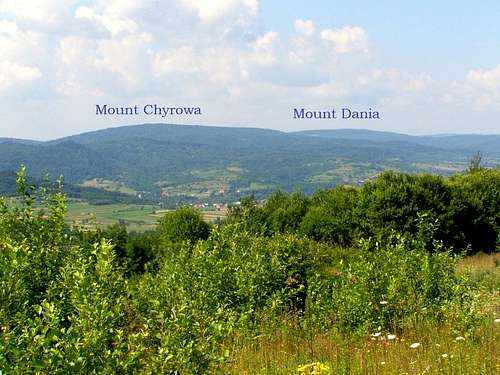 Mount Chyrowa and Mount Dania