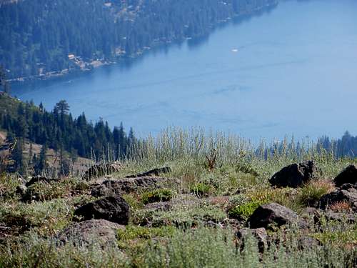 Donner Lake from the summit of Mount Judah