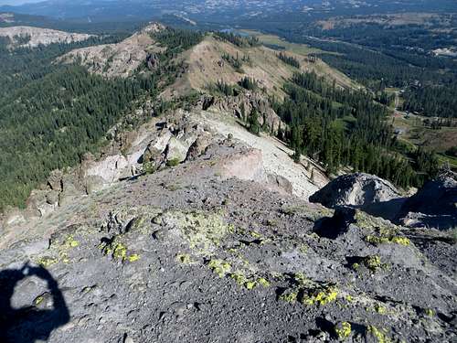View down from Mount Lincoln summit