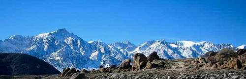The Sierras above Lone Pine...