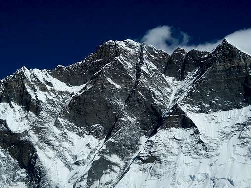 View of Lhotse from the summit of Island Peak