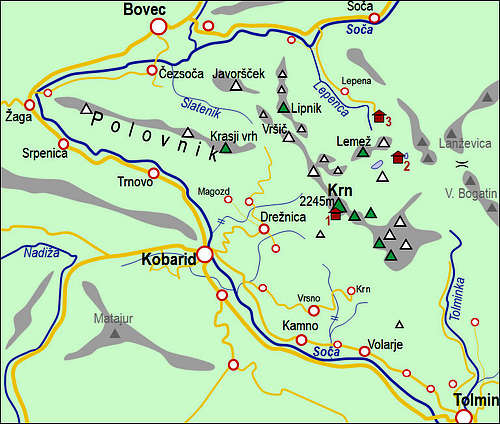 A self-made map of Krn Group....