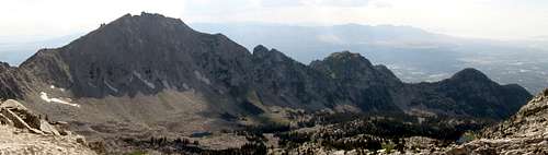View of Lone Peak Northwest toward the SL Valley from the Thunder Ridge