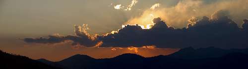 Klamath Mtn sunset