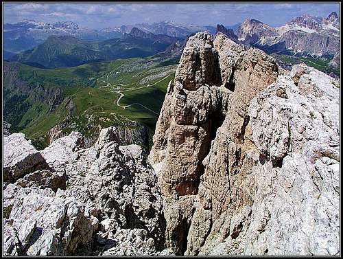 The summit of Lastoni di Formin
